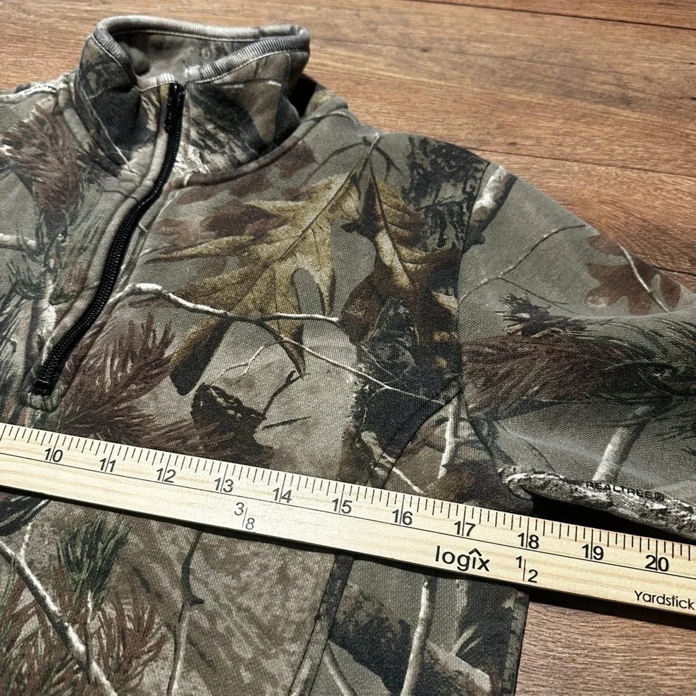 RedHead Camo Quarter Zip Fleece Pullover Women Small Realtree‎ AP Hunting Top
